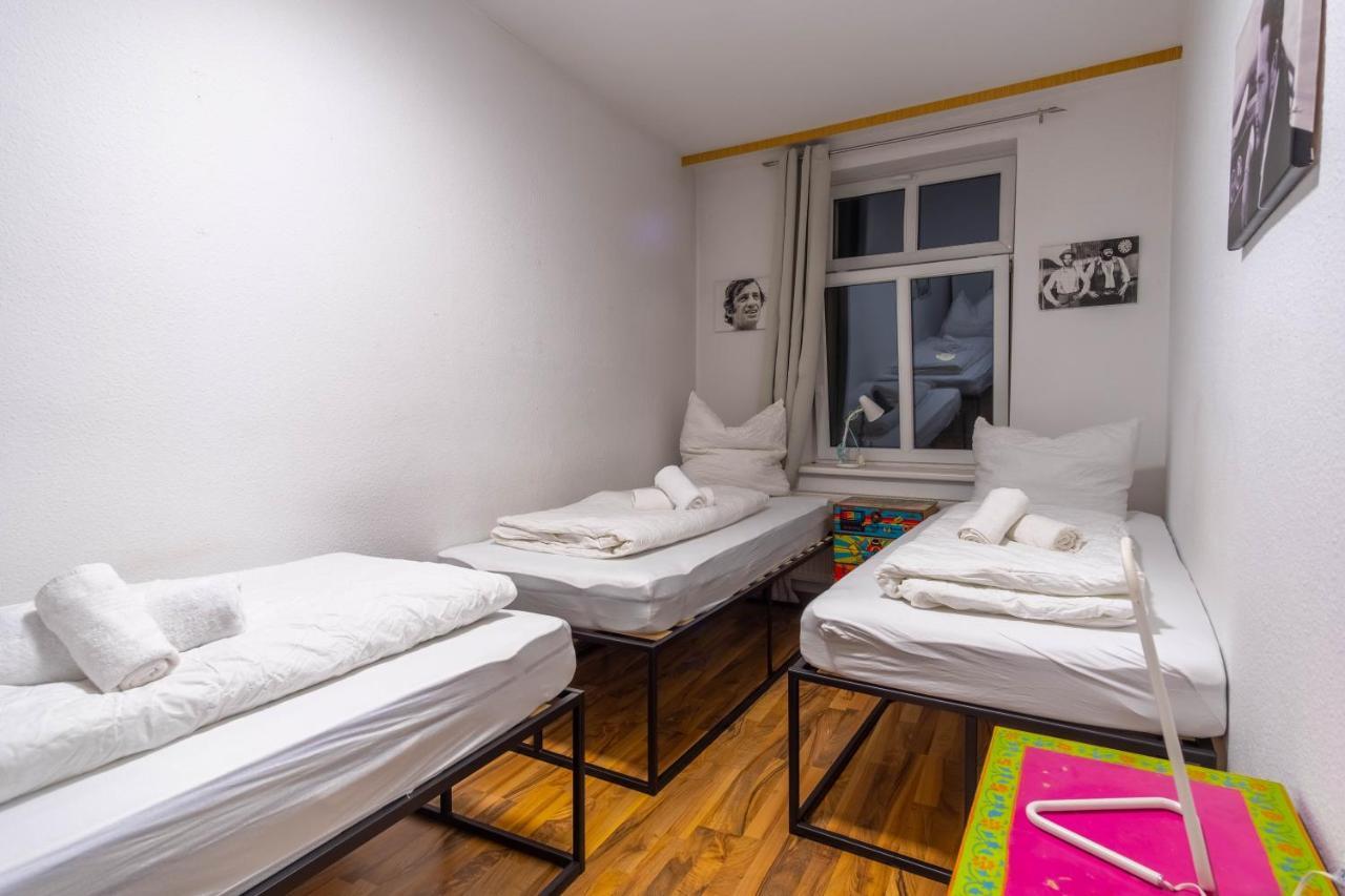 Balkon, Waschmaschine, Tv, Einzelbetten, Nahe Voelkerschlachtsdenkmal Lipcse Kültér fotó